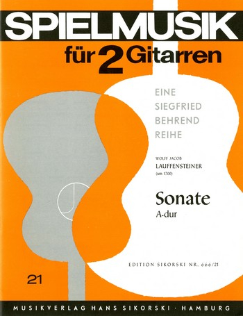 Sonate A-Dur für 2 Gitarren Spielpartitur