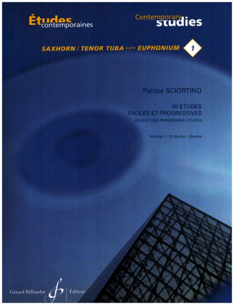 50 études faciles et progressives vol.1 (nos 1-25) pour saxhorn basse