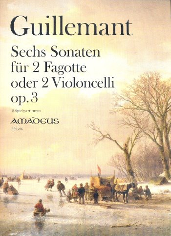 6 Sonaten op.3 für 2 Fagotte (Violoncelli) 2 Spielpartituren