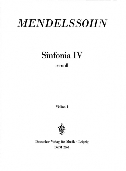 Sinfonia c-Moll Nr.4 (Jugendsinfonie Nr.4) für Streichorchester