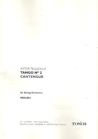 Tango Nr.2 (Cantegue) für Streichorchester