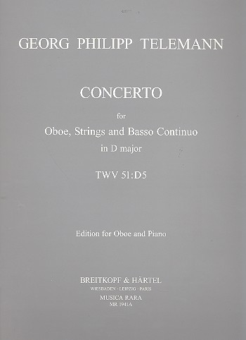 Konzert D-Dur für Oboe, Violinen und Bc