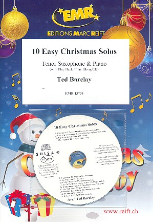 10 easy Christmas Solos (+CD) for tenor saxophone and piano