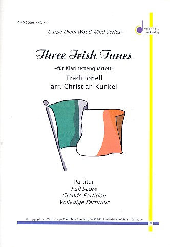 3 irish Tunes für 4 Klarinetten