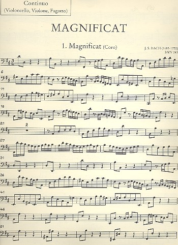 Magnificat D-Dur BWV243 für Soli, Chor und Orchester