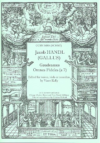 Gaudeamus omnes fideles à 7 for voices, recorders or viols (SSAATTB)