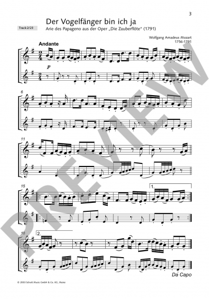 Spielband für Sopranblockflöte Klassik-Hits