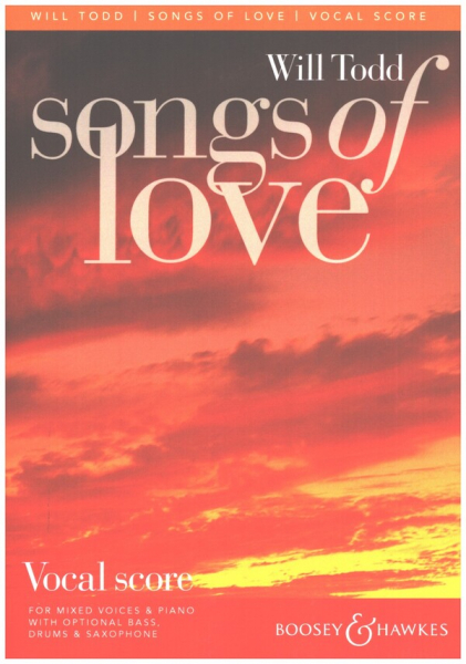 Songs of Love for mixed choir and piano (opt. bass, drums and saxophone)