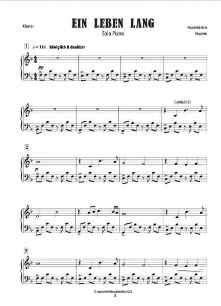 Spielband für Klavier Fäaschtis