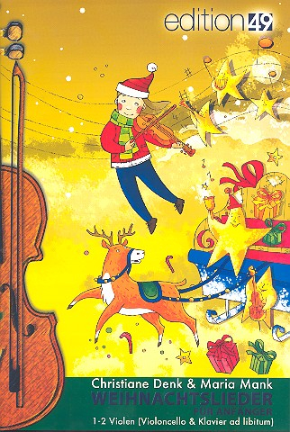 Weihnachtslieder für Anfänger für für 1-2 Violen (Klavier und Violoncello ad lib)