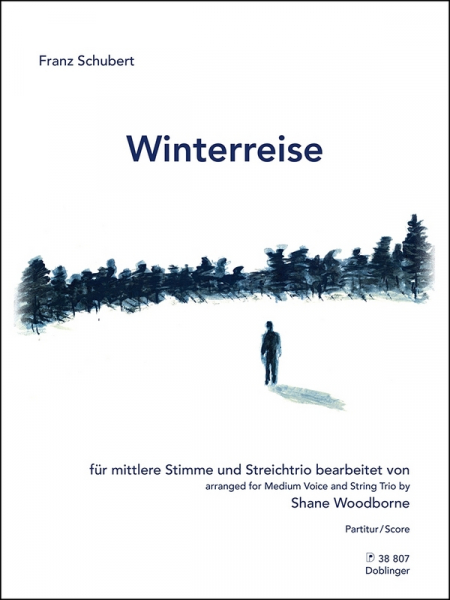 Winterreise op.89 D911 für Gesang (mittel), Violine, Viola und Violoncello