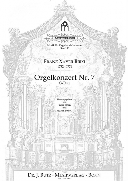 Konzert G-Dur Nr.7 für Orgel und Orchester