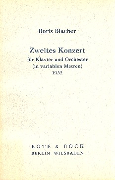 Konzert Nr.2 für Klavier und Orchester