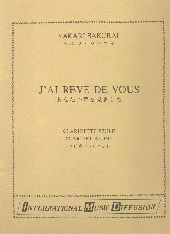 J&#039;ai revé de vous pour clarinette