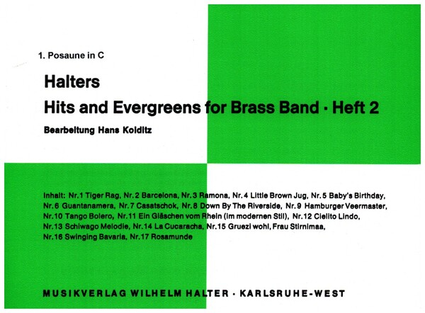 Halters Hits and Evergreens Band 2: für Blasorchester
