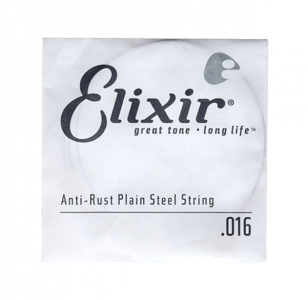 Einzelsaite Elixir Anti-Rust Plain Steel .016
