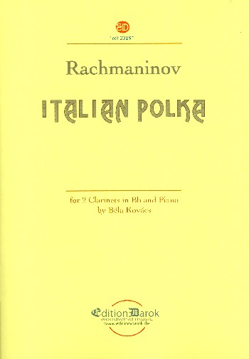 Italian Polka for 2 clarinets and piano