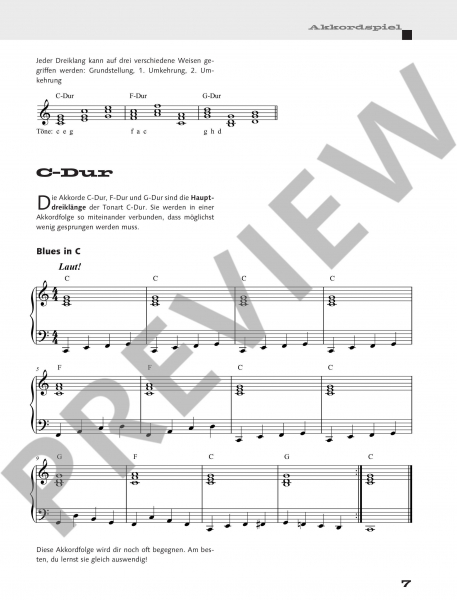 Schule für Keyboard Rock Piano 1