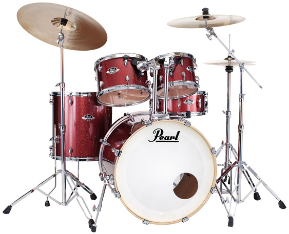 Drumset Pearl EXX705NBR/C704 Export Black Cherry Glitter 2023 - SHOWROOM
