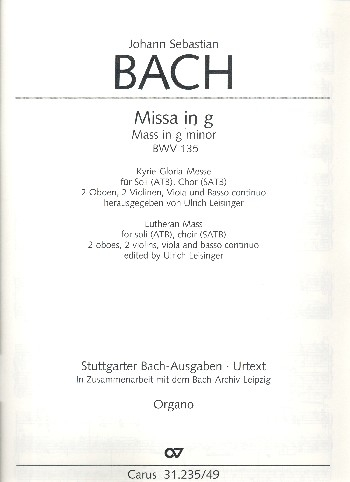Messe g-Moll BWV235 für Soli, gem Chor und Orchester