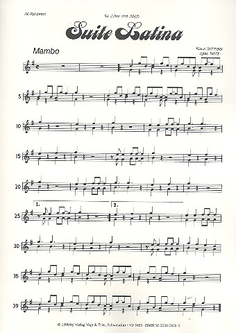 Suite Latina für Zupforchester (Blockflöte und Percussion ad lib)