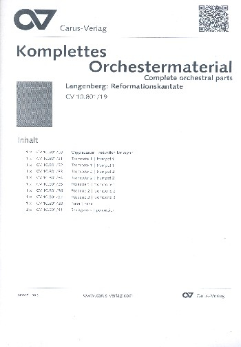Ein feste Burg ist unser Gott für gem Chor, Blechbläser, Schlagzeug und Orgel