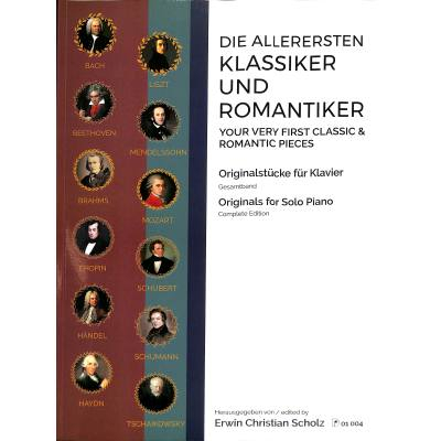 Sammelband für Klavier Die allerersten Klassiker und Romantiker
