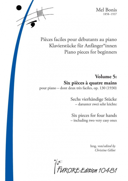 Klavierstücke Band 5 - 6 Pièces à 4 mains op.130 (1930) für Klavier