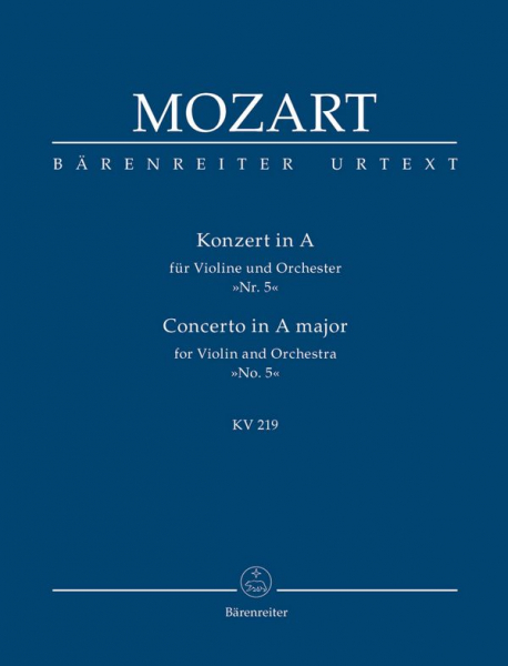 Konzert A-Dur KV219 für Violine und Orchester