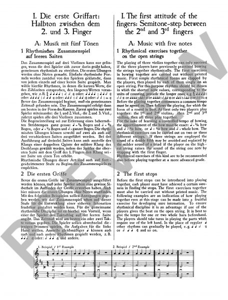 Triobuch für Geigen Fortschreitende Stücke 1