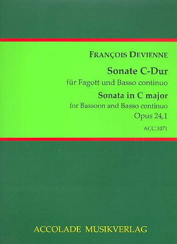 Sonate C-Dur op.24,1 für Fagott und Bc
