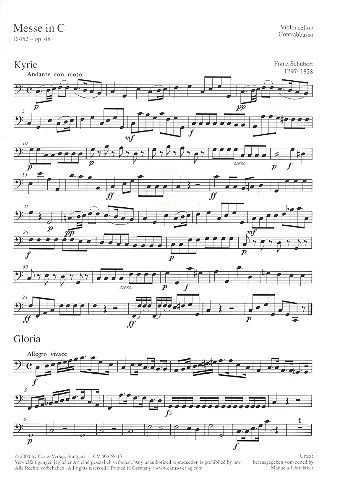 Messe C-Dur op.48 D452 für Soli, Chor, Orchester und Orgel