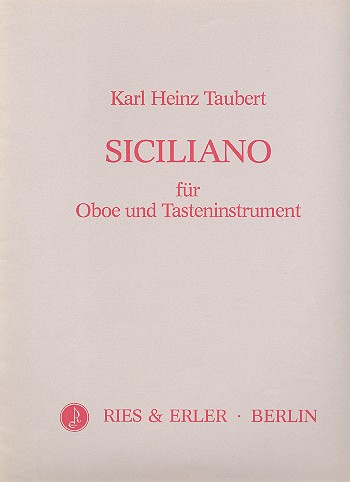 Siciliano für Oboe und Klavier