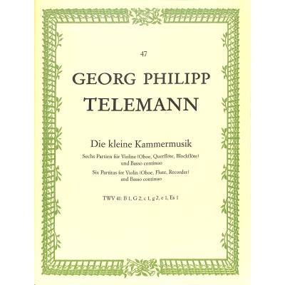 Partitur und Stimmen Die kleine Kammermusik - 6 Partien