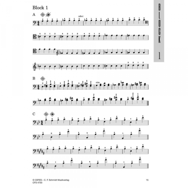 Übungsbuch Das Kontrabass-Spiel Band 2 - Tägliche Übungen