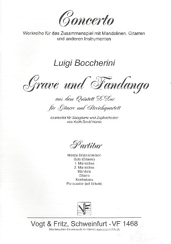 Grave und Fandango für Gitarre und Zupforchester