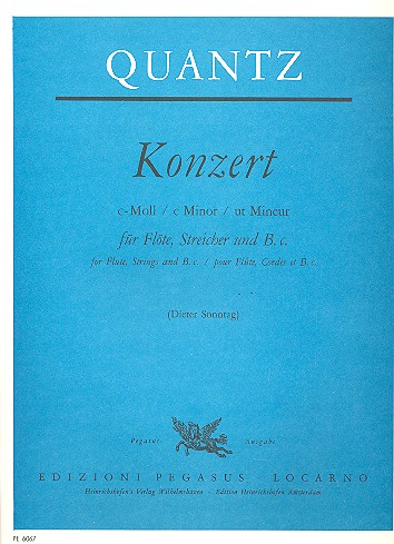 Konzert c-Moll für Flöte, Streicher und Bc