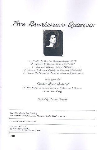 5 Renaissance Quartets for 2 oboes, english horn and bassoon