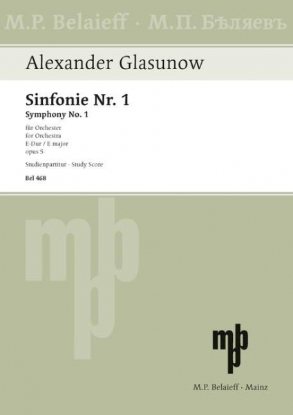 Sinfonie E-Dur Nr.1 op.5 für Orchester