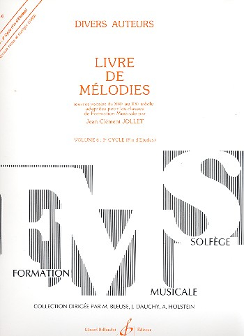 Livre de mélodies vol.6 pour 1-6 voix et piano