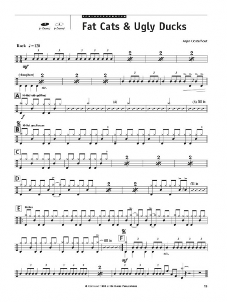 Spielbuch für Drumset Real Time Drums in Songs (+Online Audio)