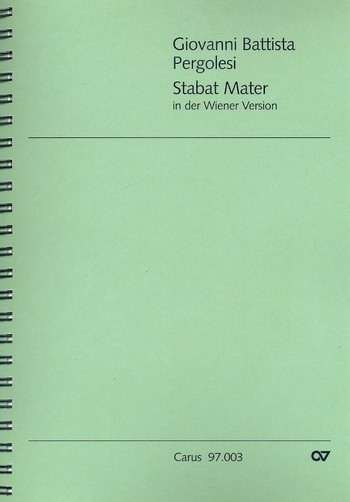 Stabat Mater (Wiener Fassung) für Soli, gem Chor und Orchester