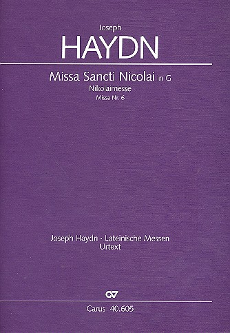 Missa Sancti Nicolai G-Dur Hob.XXII:6 für Soli, gem Chor, Orchester und Orgel