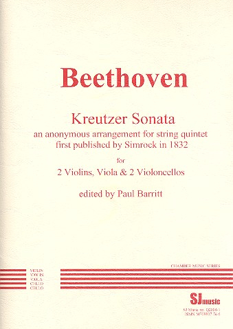 Kreutzer Sonata for 2 violins, viola and 2 cellos