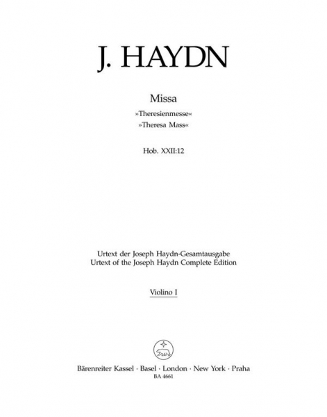 Missa B-Dur Hob.XXII:12 für Soli, Chor und Orchester