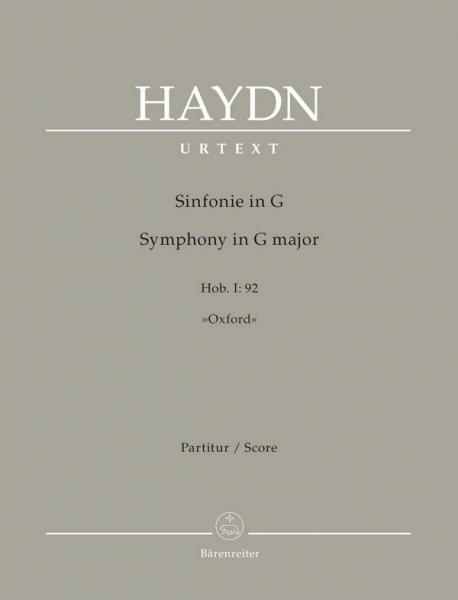 Sinfonie G-Dur Nr.92 Hob.I:92 - Oxford für Orchester