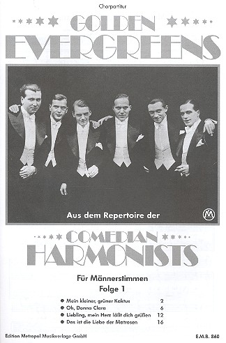 Comedian Harmonists Band 1 Golden Evergreens für Männerchor