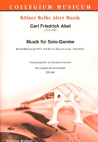 Musik für Solo-Gambe für Viola da gamba