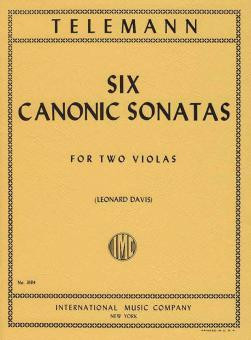 6 canonic Sonatas for 2 violas