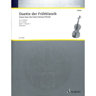 Sammelband Violinduette der Frühklassik Band 1